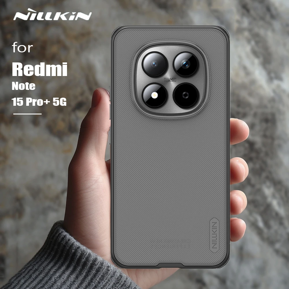 Чехол Nillkin Frosted Shield для Xiaomi Redmi Note 15 Pro Plus 5G, мягкий TPU и жесткий PC, защита 360 градусов, задняя крышка, чехлы для телефонов