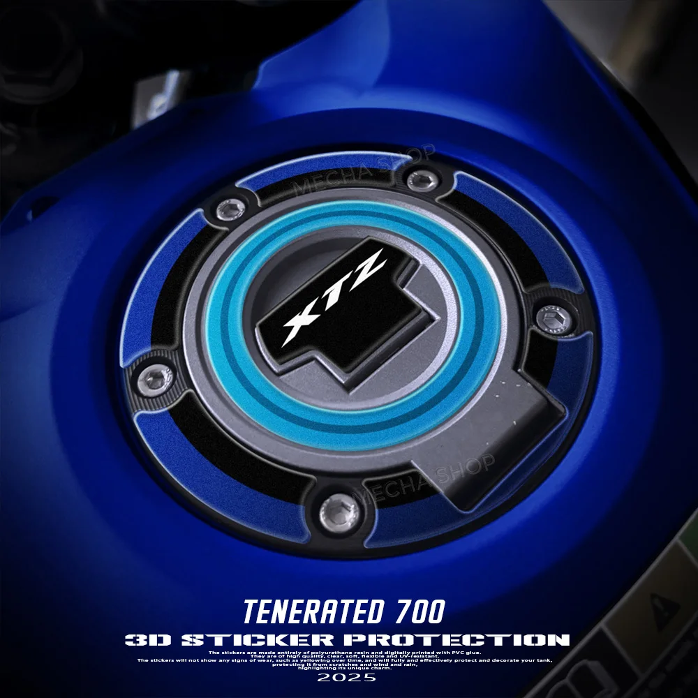 

Наклейка для Tenere700 2025 t700, аксессуары для мотоциклов, крышка топливного бака, комплект защиты зоны зажигания, 3D наклейка из смолы
