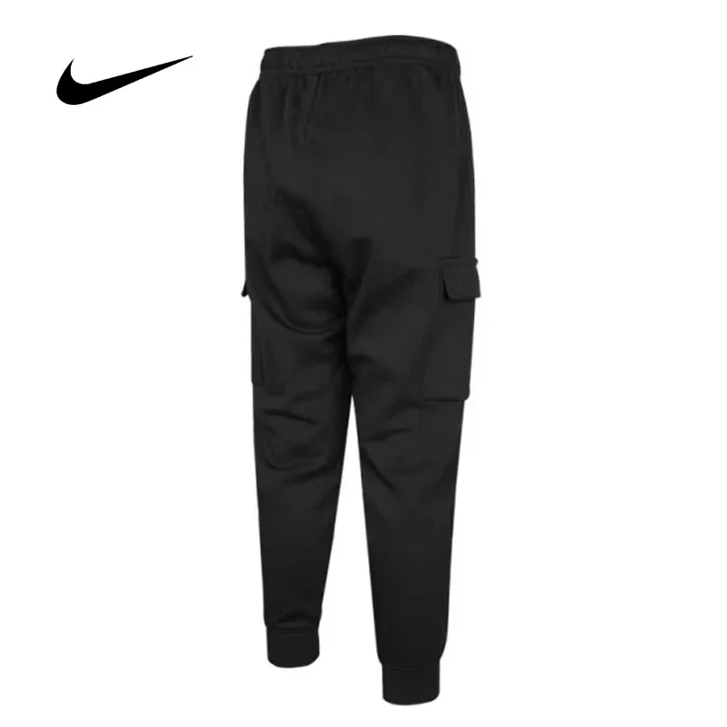 Nike Men's Autumn Winter Club French Terry Cargo Pants, Knit Comfort Casual Athletic Trousers Daily Wear CZ9955-010