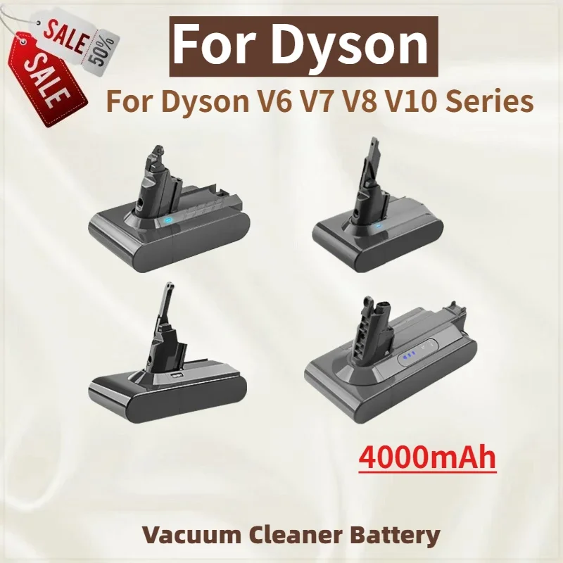 

High Quality Battery 4000mAh for Dyson V6 V7 V8 V10 Series DC58,DC59,DC61,DC62,DC72,SV03,SV05,SV06,SV07,SV09 Vacuum Cleaner