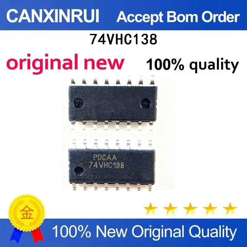 (5-100 Pieces) 74VHC138MX silk screen 74VHC138 narrow body patch SOP-16 brand new original