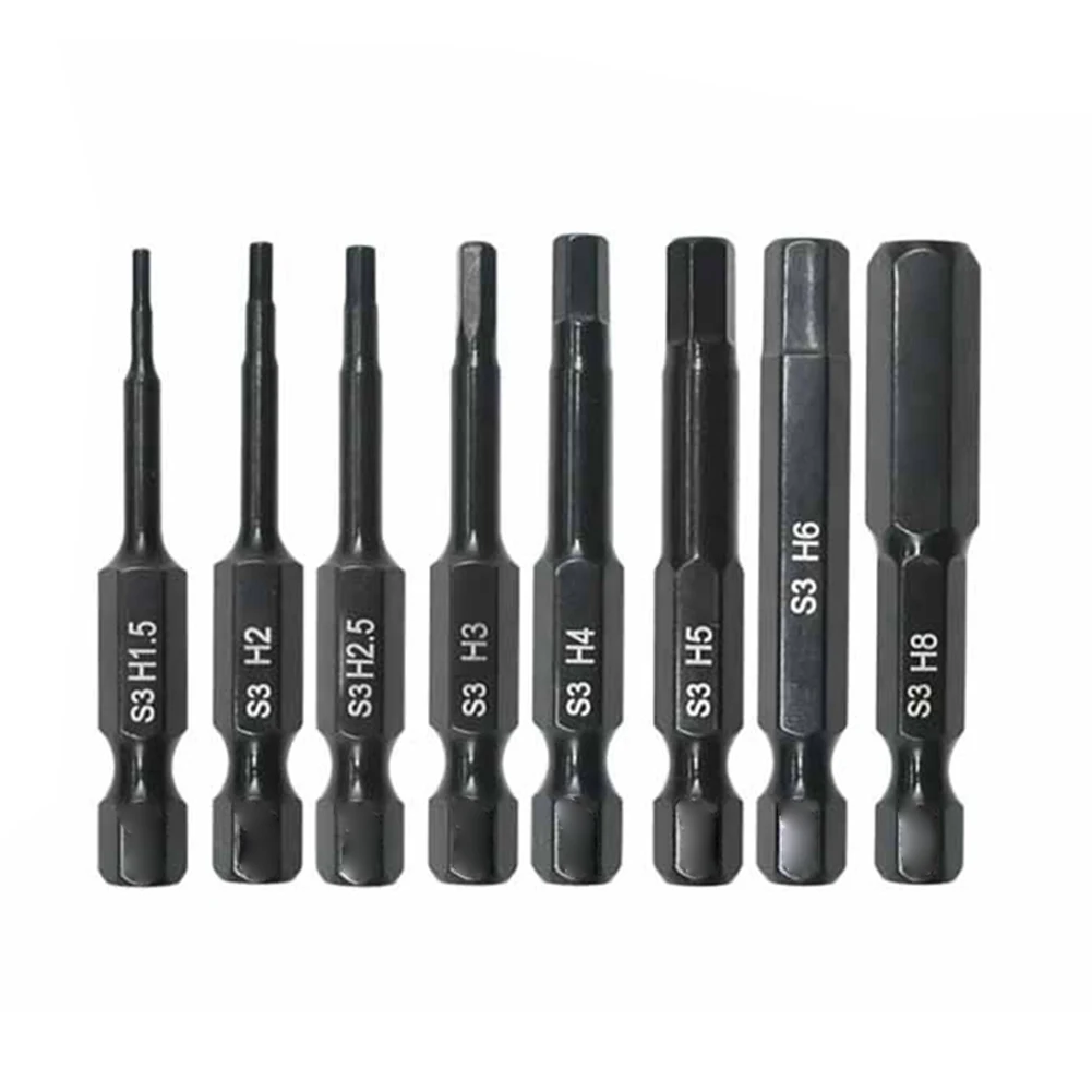 Screwdriver Bit Collection 8 Sizes with Magnetic Tips Designed to Fit Standard Power Tools Perfectly for Repairs