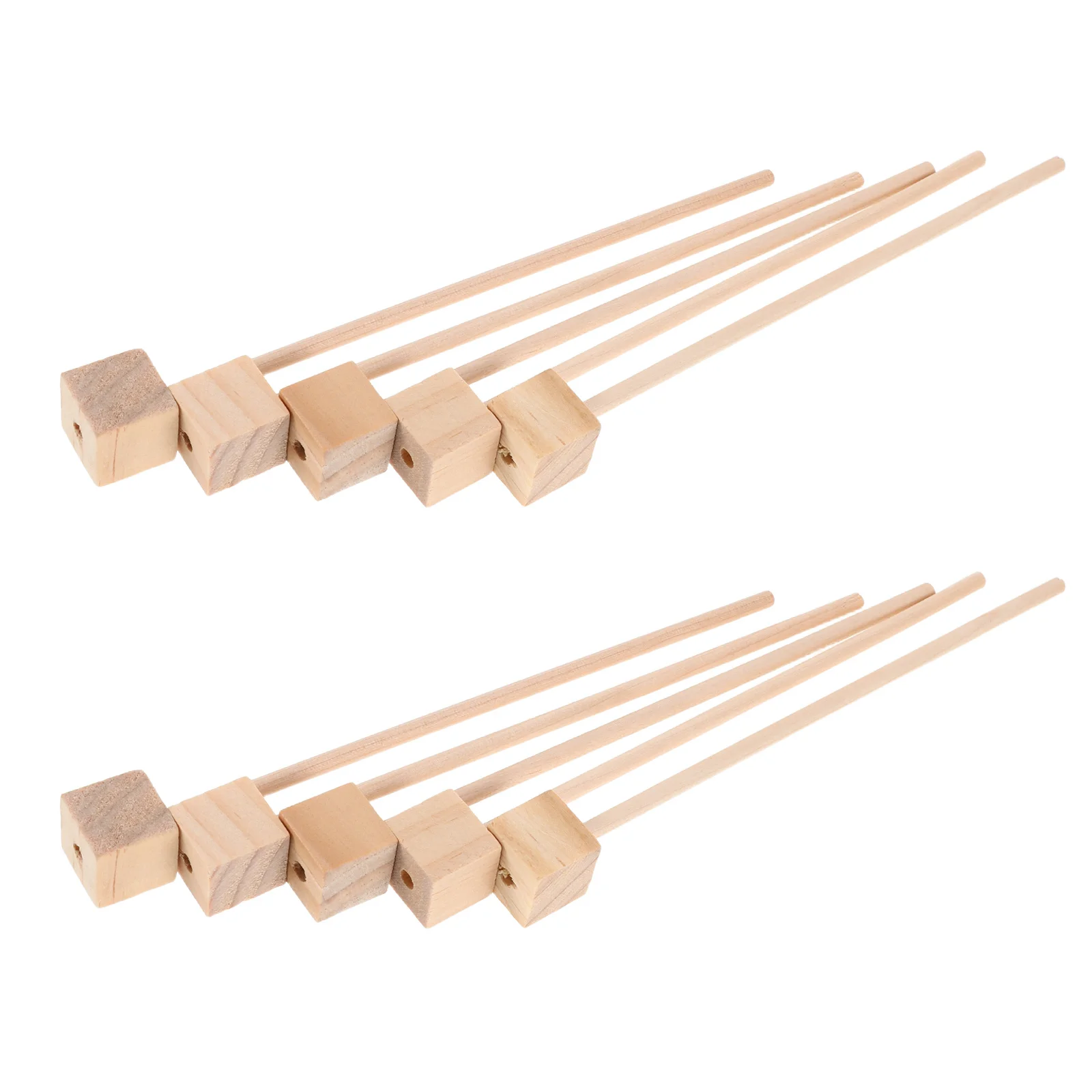 100-teiliges kreatives ineinandergreifendes Puzzle-Set mit Holzdübeln, Blockbasis, Stiel, pädagogisches DIY-Bastelset für Kinder, Schule