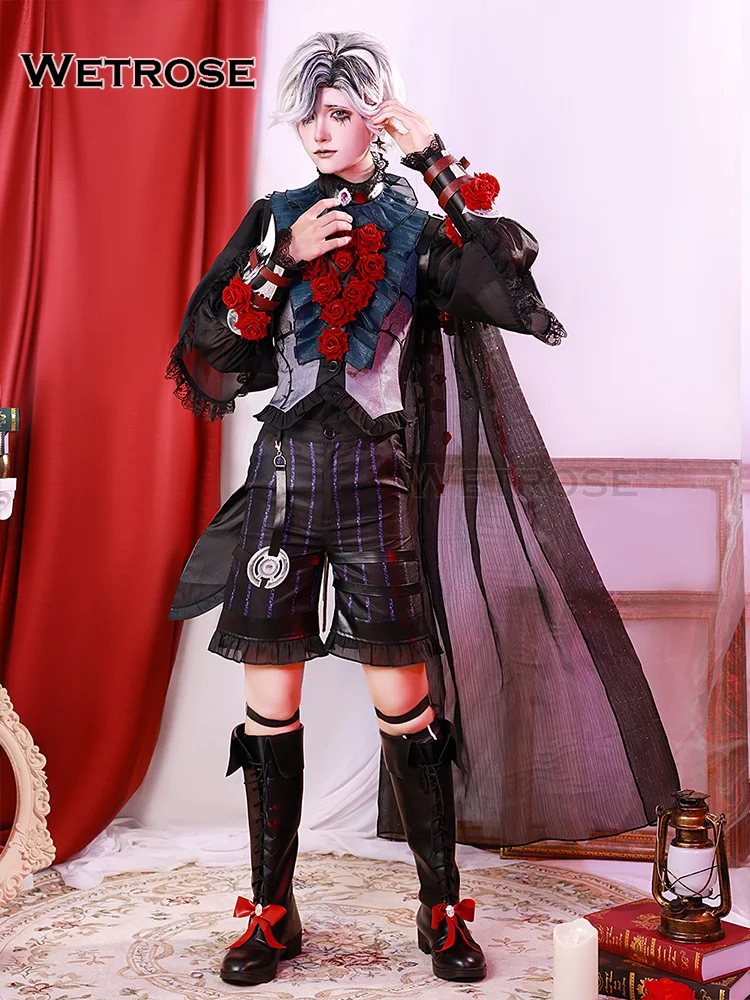 【Wetrose】In Stock Luminary Cosplay Costume Patient Emil Identity V Gothic Vampire Wedding Halloween New Year Groom Prince