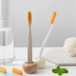 Cepillo de dientes de cabeza grande de 1/4 piezas para adulto, Original, coreano, con estuche de viaje, Biodegradable, para limpieza de la salud bucal