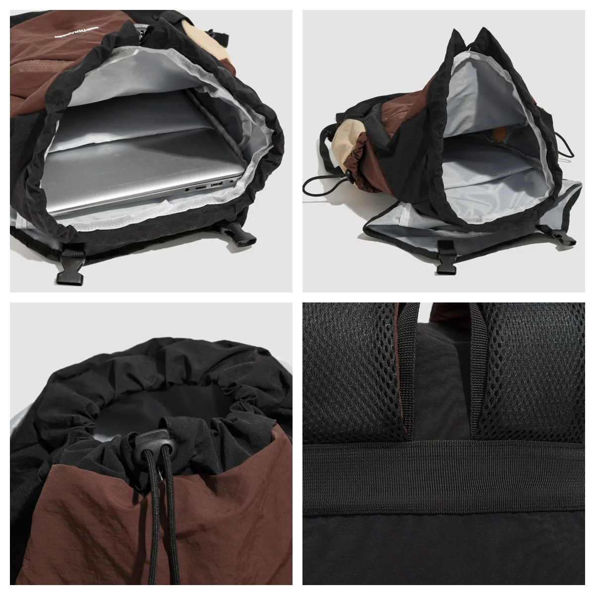 스타일리시한 컬러 블록 대용량 유니섹스 캐주얼 백팩 내구성 있는 나일론 백팩 남녀 공용 학생 백팩