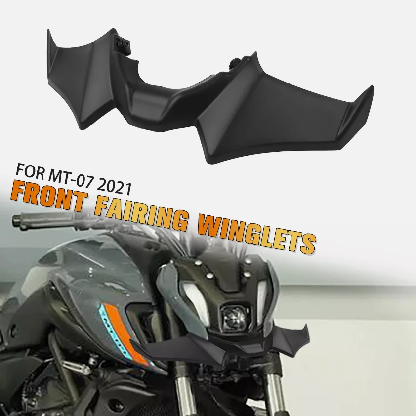 

Motorcycle Sport Downforce Naked Forntal Spoilers Aerodynamic Wing Deflector Fit For YAMAHA MT-07 MT07 MT 07 SP 2021 2022 23 24