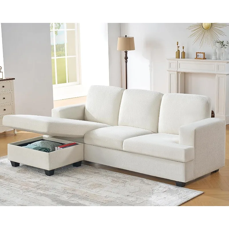 89 Inch Sofa, Comfy Sofa Couch with Extra Deep Seats, Modern Sofa- 3 Seater Sofa, Couch for Living Room Apartment Lounge