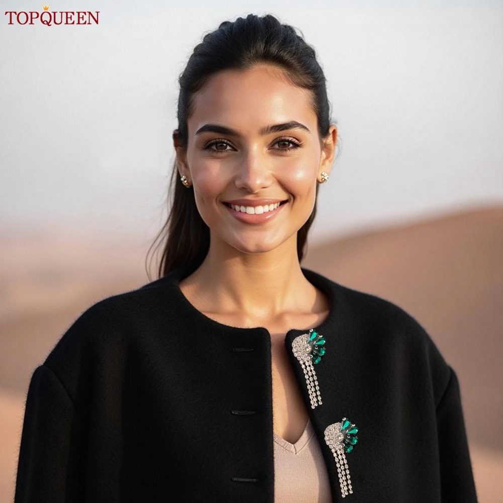 TOPQUEEN 1 Pair Pack Rhinestone Applique Can Iron On Sewing On Clothes Handbag Easy Iron On Fabric Decoration Patch SP42