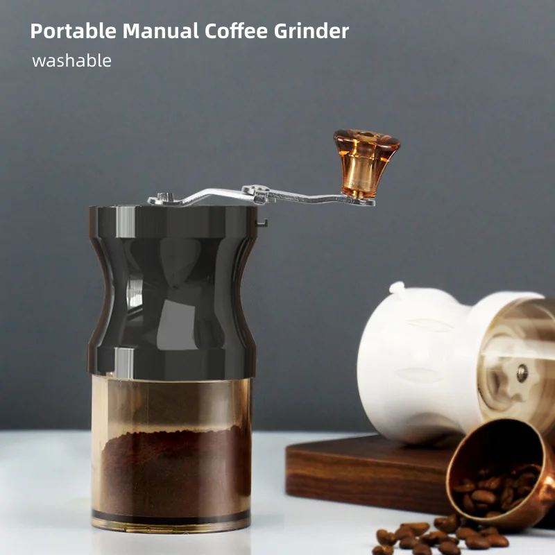 Portable Coffee Maker Espresso Hand Crank Machine  Capsule Ground Coffee Brewer Portable for Travel and Picnic