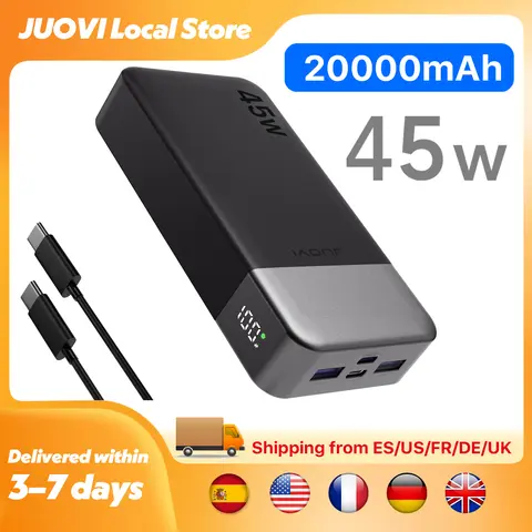 20,000mAh 45W Fast Charging Power Bank for Phones and Laptops