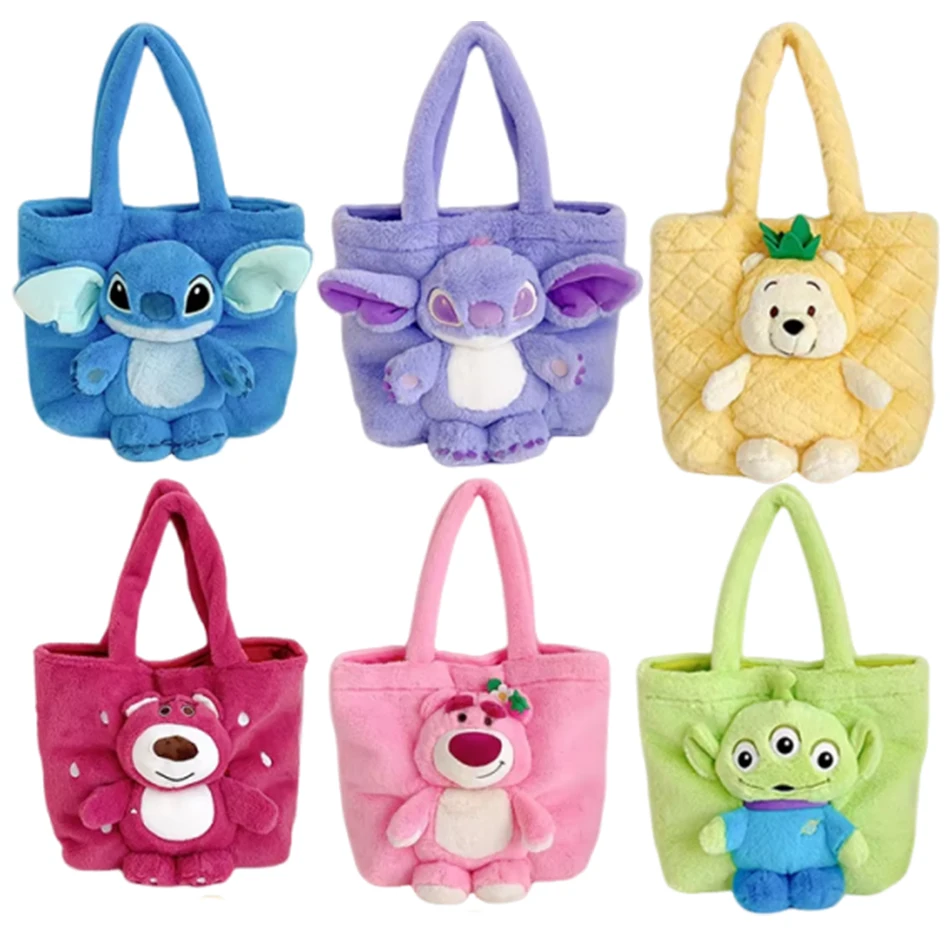 

New Shoulder Bag lifting Bag Stitch Plush Bag Kawaii Plush Crossbody Bag Girl Handbag Anime Plush Cartoon Plush Soft Bag Gift