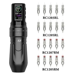 EZ P3 Pro Wireless Battery Tattoo Machine Pen with 20pcs EZ Cartridge Tattoo Needles Adjustable Stroke Length  PMU SMP Kits