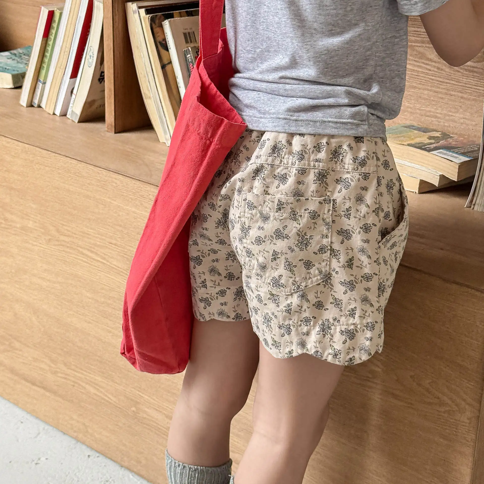 2026 Summer New Japanese Korean Style Washed Cotton Shorts Girls Casual Children Summer Pants Daily Bottoms