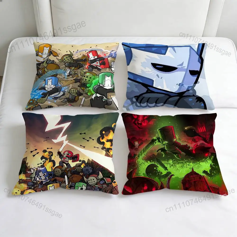 Hot Game C-Castle Crashers Decorative Square Pillow Cover Modern Cushion Case for Living Room Bedroom