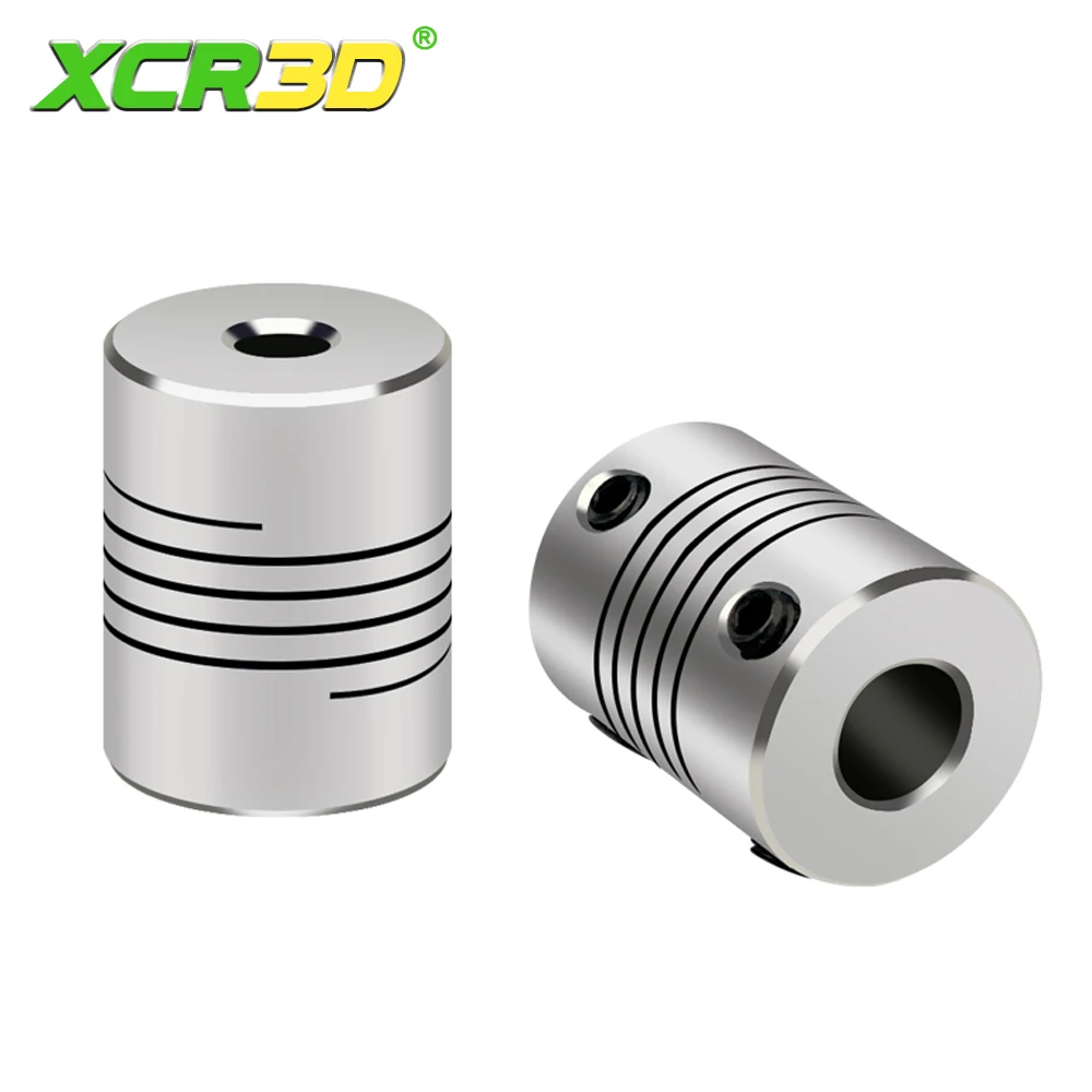 2pcs D19*L25 Aluminium Flexible Coupler CNC Stepper Motor Coupler Encoders Engraving Machine Coupling 3d Printer Accessories