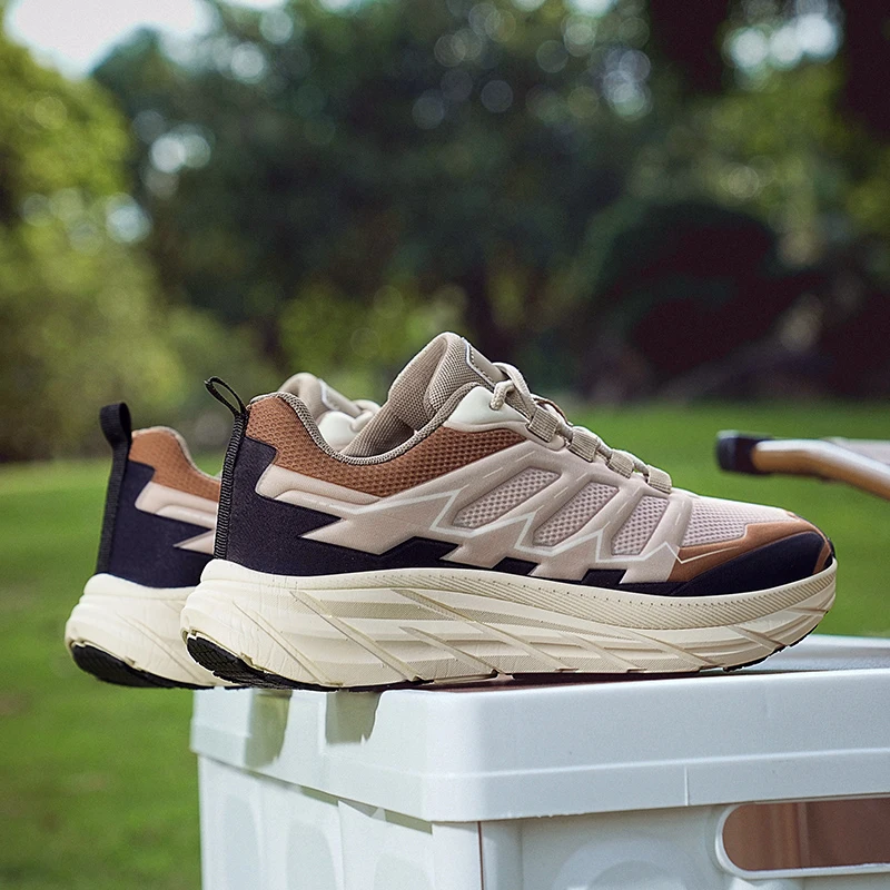

Повседневная и модная спортивная обувь на толстой подошве, дышащая и легкая повседневная обувь с сеткой, мужская походная обувь больших размеров