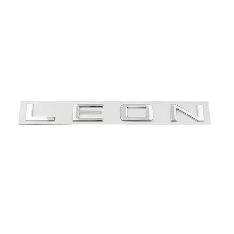 3D Chrome Self-Adhesive Letter Emblem – "LEON" Rear Badge Decal For Any Car