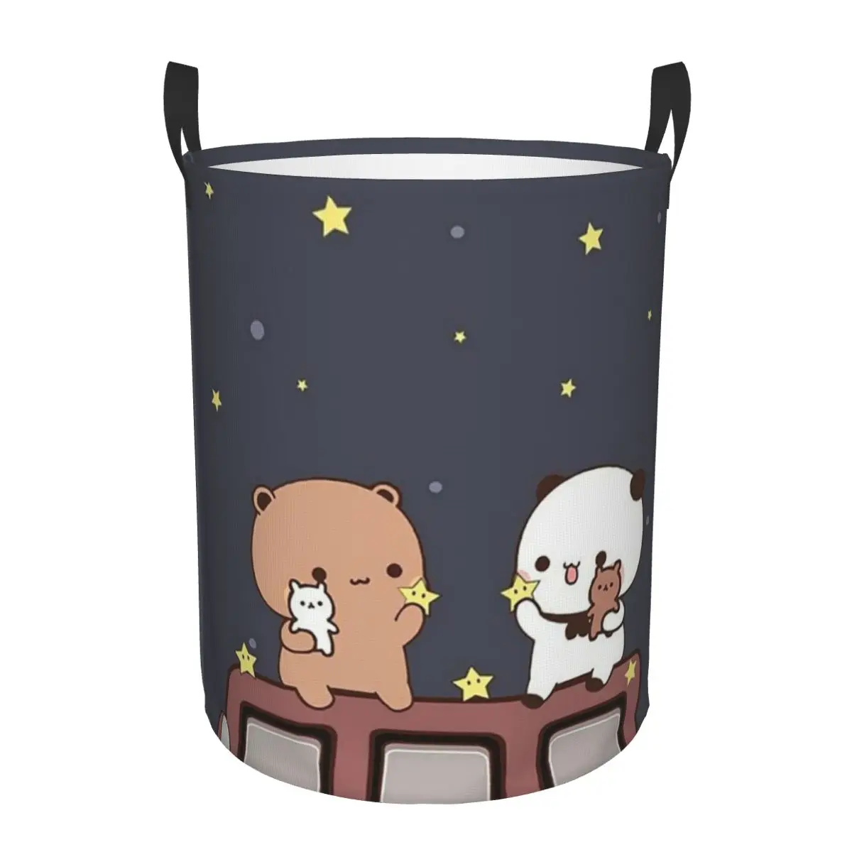 

Bubu And Dudu Watching The Moon Togethe Корзины для грязного белья Складная корзина для одежды для дома Детская