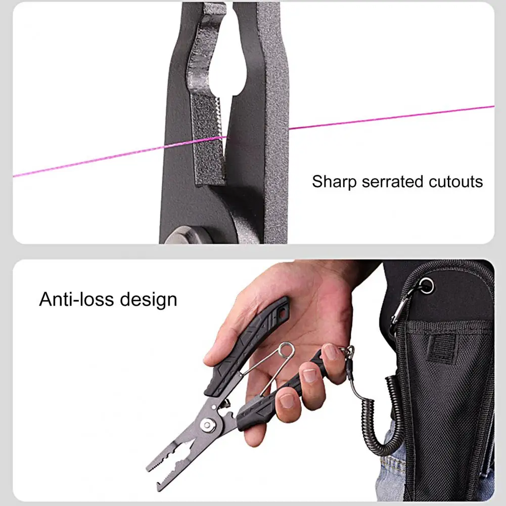 

Рыболовные плоскогубцы, функциональные износостойкие рыболовные плоскогубцы для рыбалки с широким управлением и резаком для озера