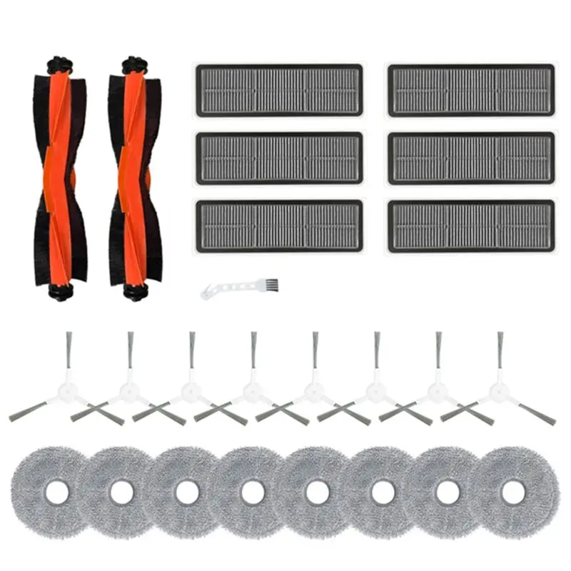 

A98E-Robot Vacuum Cleaner Spare Parts Accessories Main Brush Side Brush Hepa Filter Fit For Dreame W20pro Ultra