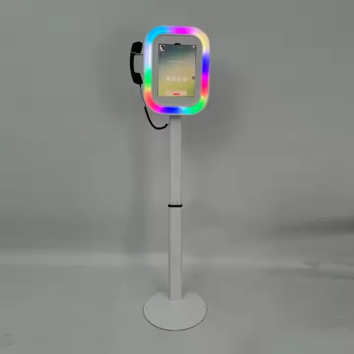 

Square DSLR iPad Mirror Photo Booth Customizable Case with Guest Book for Events And Selfie Moments - Portable Photo Station