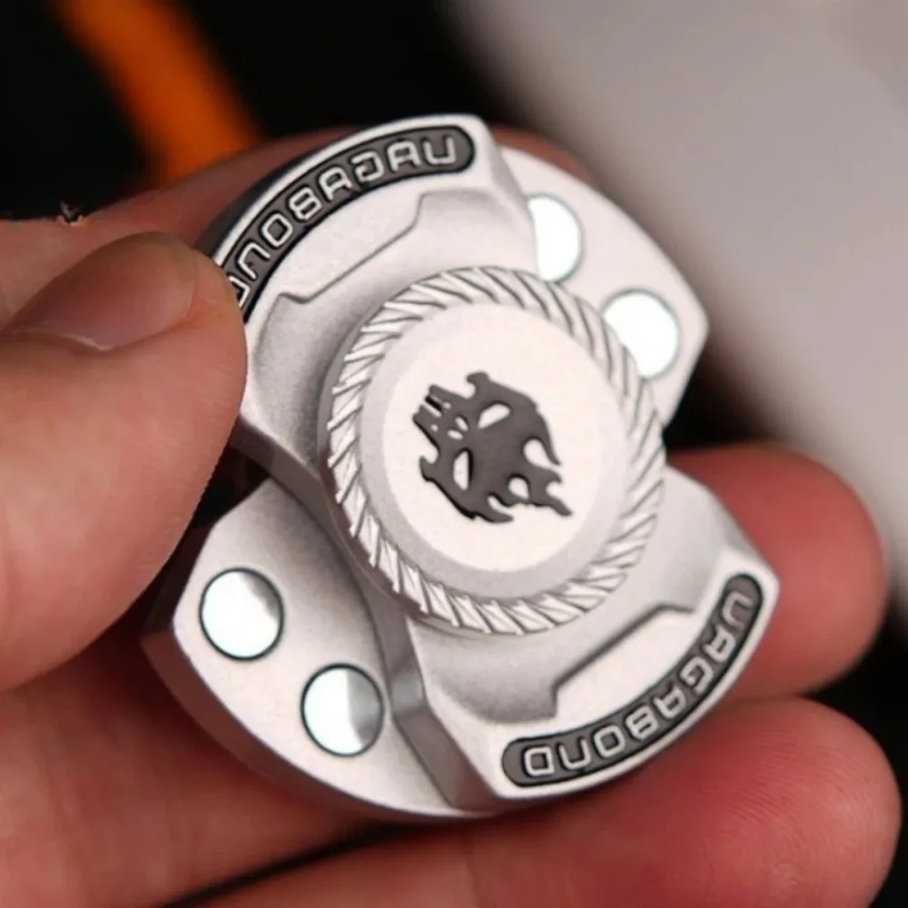 Luminous Metal Fidget Spinner Roller Magnetic Push Coin Haptic Clicker EDC Sensory Fidgeting Stress Reducing Office Desk Toys