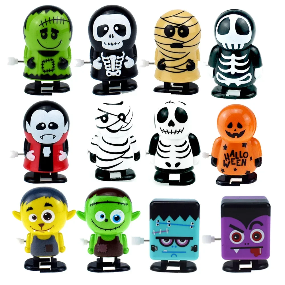

3pcs Spoof Toys Party Props Funny Prank Toys Novel and interesting clockwork toys walking zombie vampire mummy Halloween Toy
