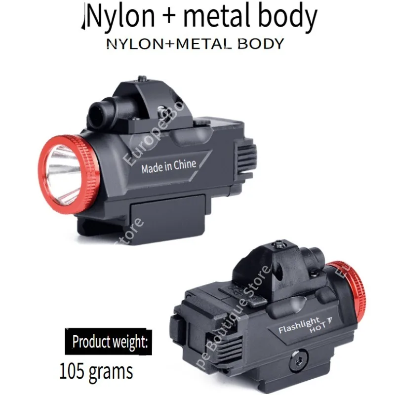 Adjustable Red Green Laser Integrated Underbarrel Tactical Light Supports Mini Strobe Mode For Hobby Model Modification