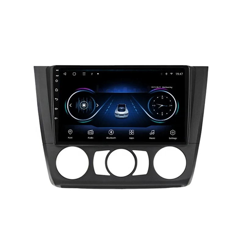 9INCH 8+128G Android Auto stereo Car Radio for 1 Series E81 E82 E87 E88 2004-2012 Multimedia Video Player with Carplay