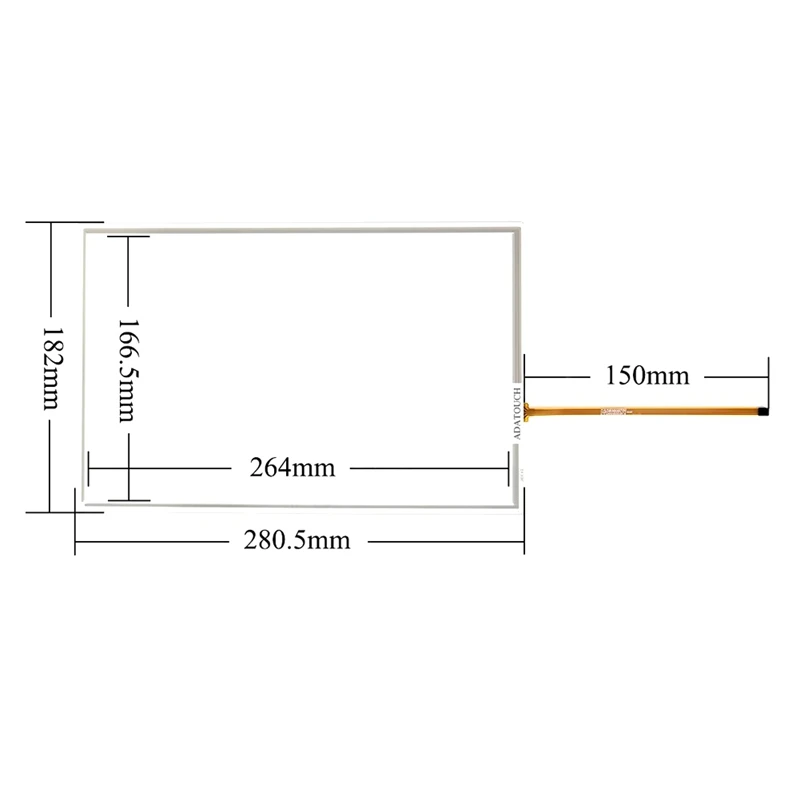 Digitizer Kaca Panel Layar Sentuh 12 Inci dengan Lapisan untuk 6Av2124-0Mc01-0Ax0 Tp1200 Sentuhan Nyaman