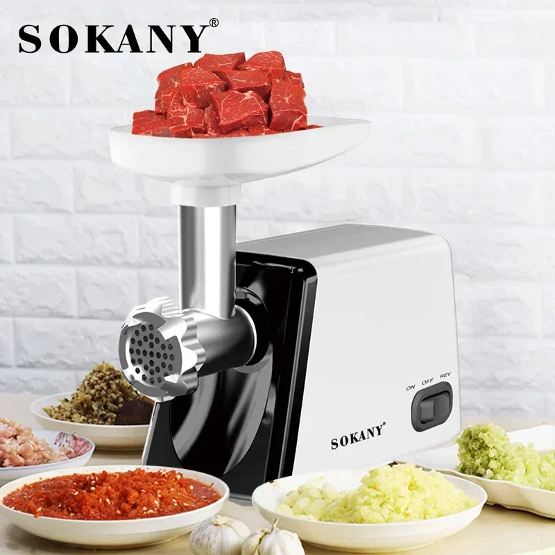 Houselin Electric Meat Grinder 【2500W Max 】Heavy Duty Stainless Steel Meat Mincer with Grinding Plates, Sausage Stuffer Tubes