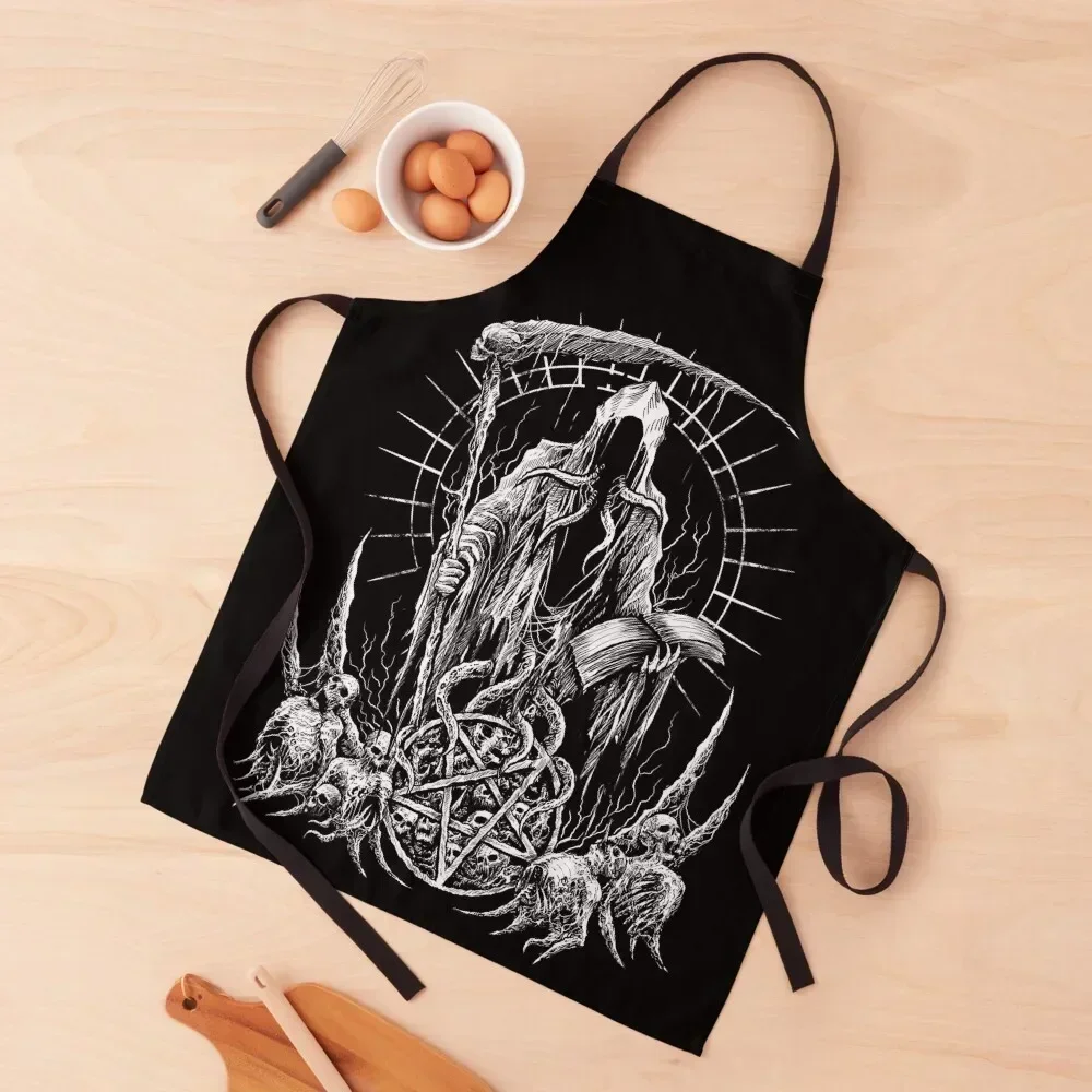 

Demonic Grim Reaper Apron cleanings Home and kitchen products christmas kitchen cooks clothes Apron