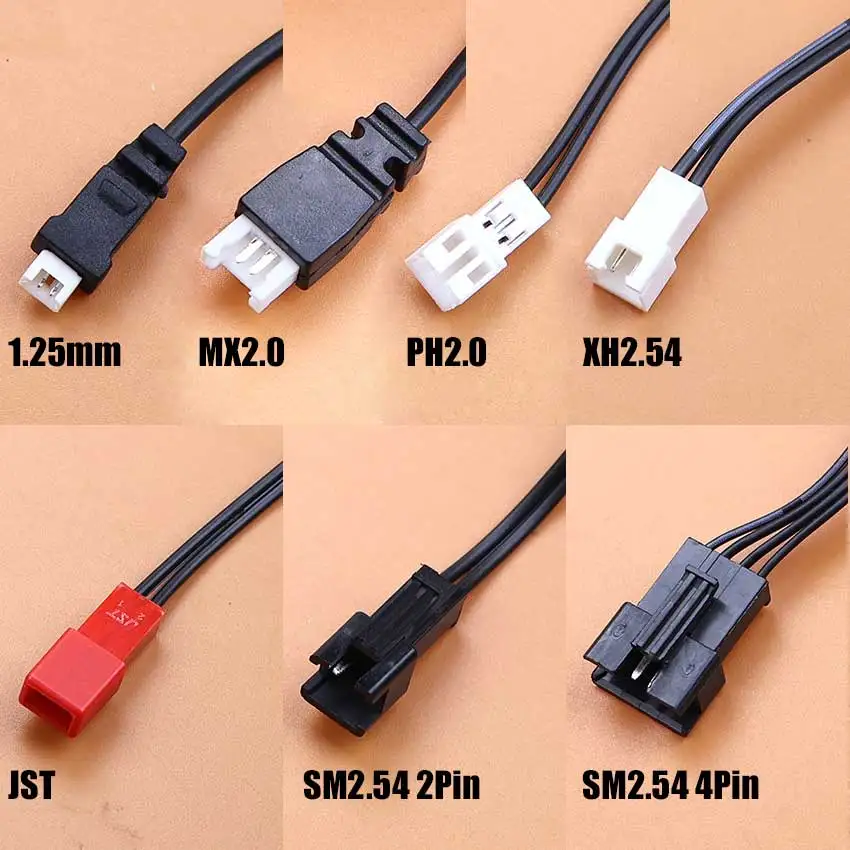 3.7V 리튬 배터리 충전 와이어 용 USB 충전기 케이블 MX2.0 PH2.0 XH2.54 SM2.54 RC 자동차 항공기 예비 부품 RC 쿼드 콥터 장난감 썸네일 2