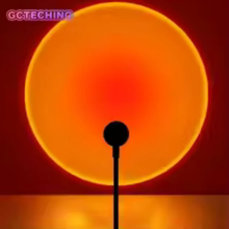USB Sunset Lamp, Warm Ambiance Light Projector with Romantic Glow, Aesthetic Mood Lighting for Bedroom Living Room Home Decor