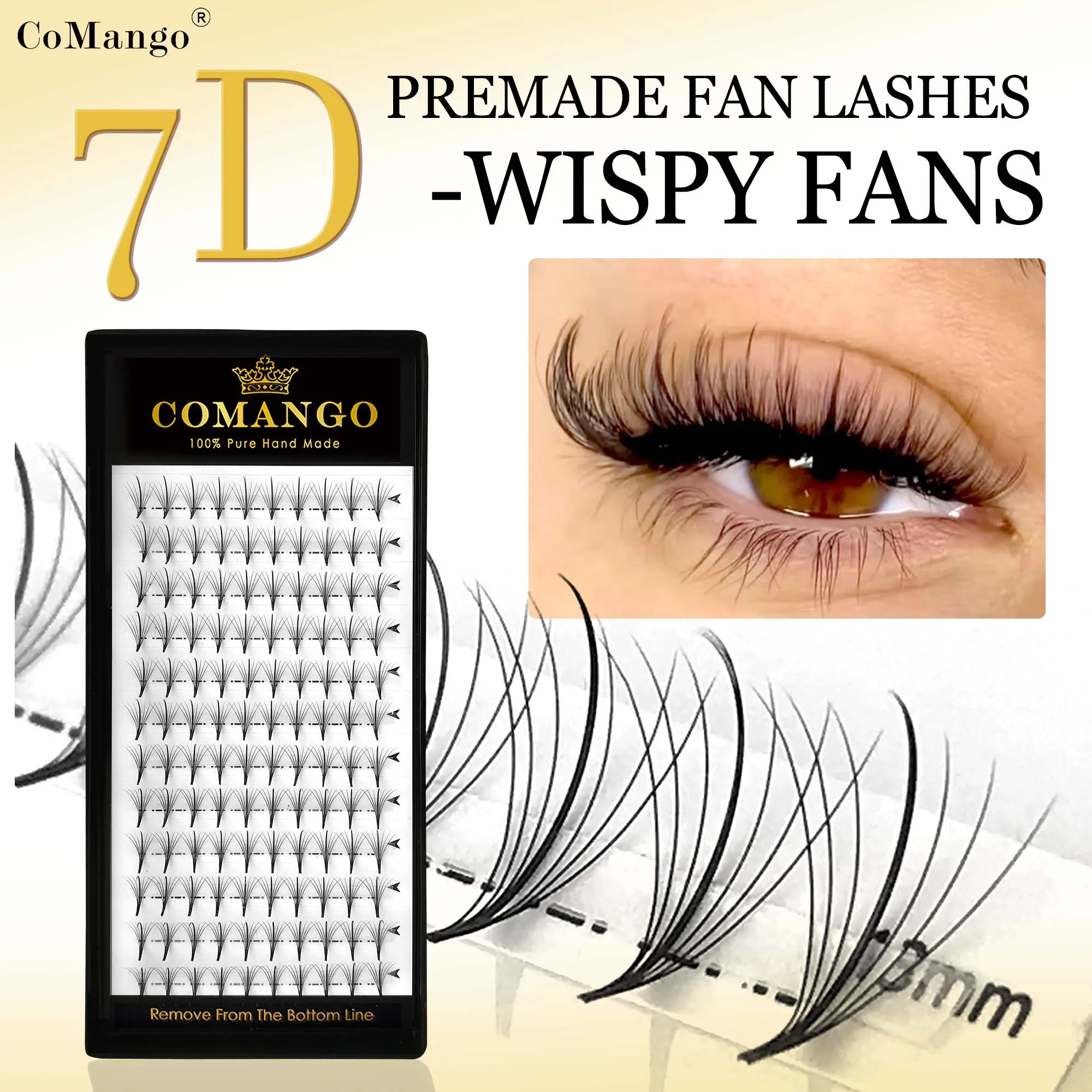 7D Spike Lashes Single&Mix8-15 Wimpern Handgefertigte vorgefertigte Volumenfächer Natürliche schwarze Wimpernverlängerungen Natürliche individuelle Wimpern