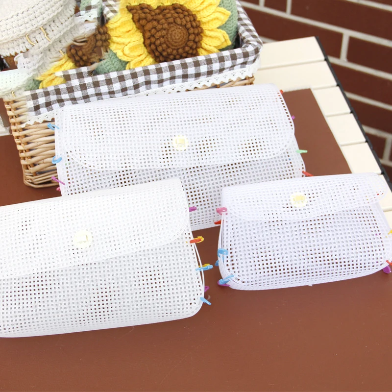 

Auxiliary Weaving Plastic Mesh Kit Weaving Shoulder Bag Plastic Mesh Cloth Sewing Weaving Material For DIY Making Weaving Bag