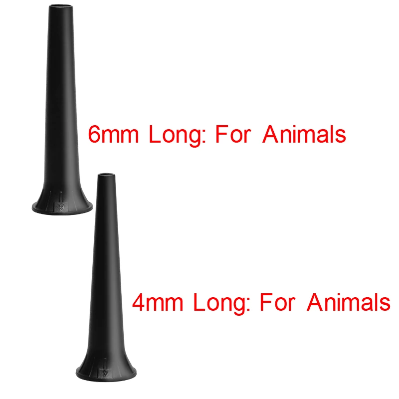 Non Disposable Reusable Human Animal Vet Ear Speculum Earmuff Medical Otoscope Accessory Nozzle Specula Replacement Cone Funnel