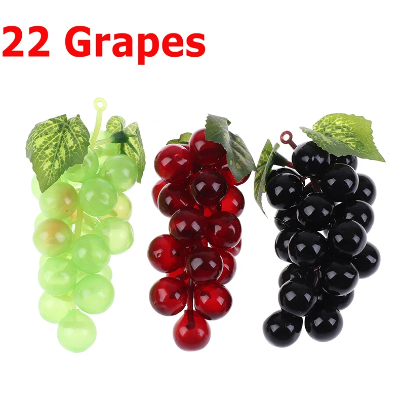 Real Touch Artificial Fruit Grapes Plastic Home Garden Wedding Party Decoration