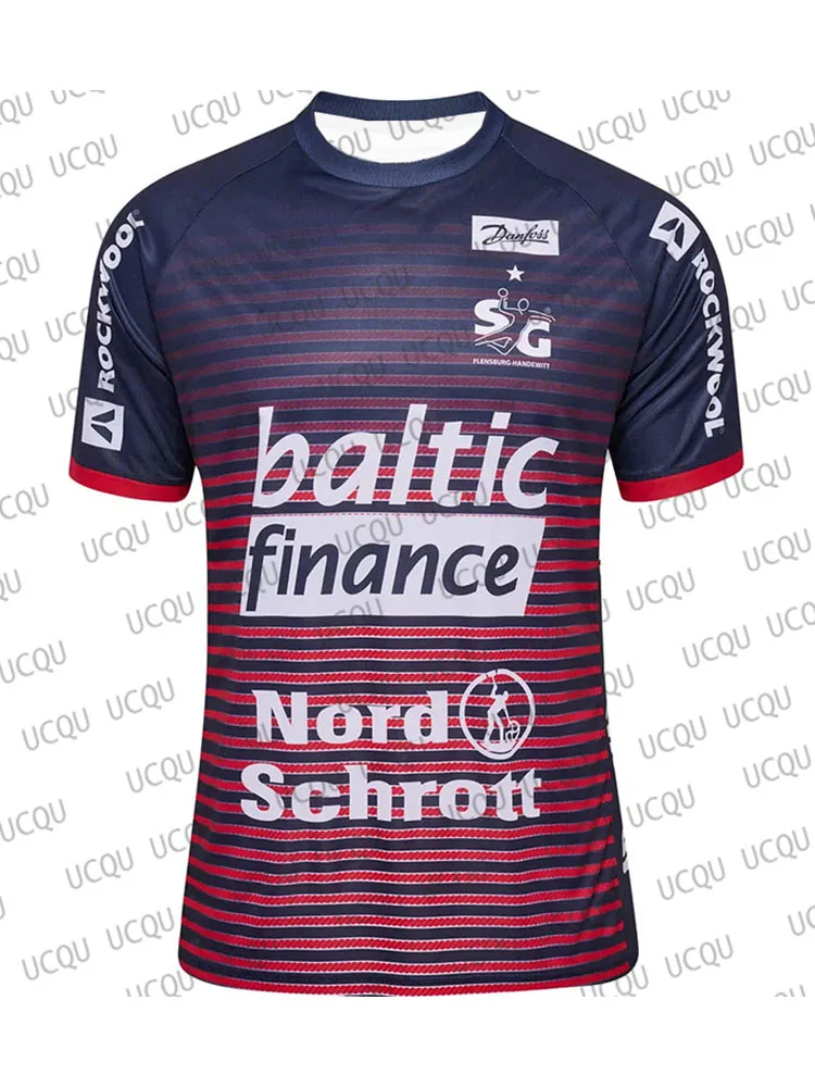 2025 SG Flensburg-Handewitt Hjemmebanetrøje Handball Jersey Fashion Casual Oversize Sport Short Sleeve Adult Quick Dry Tshirt