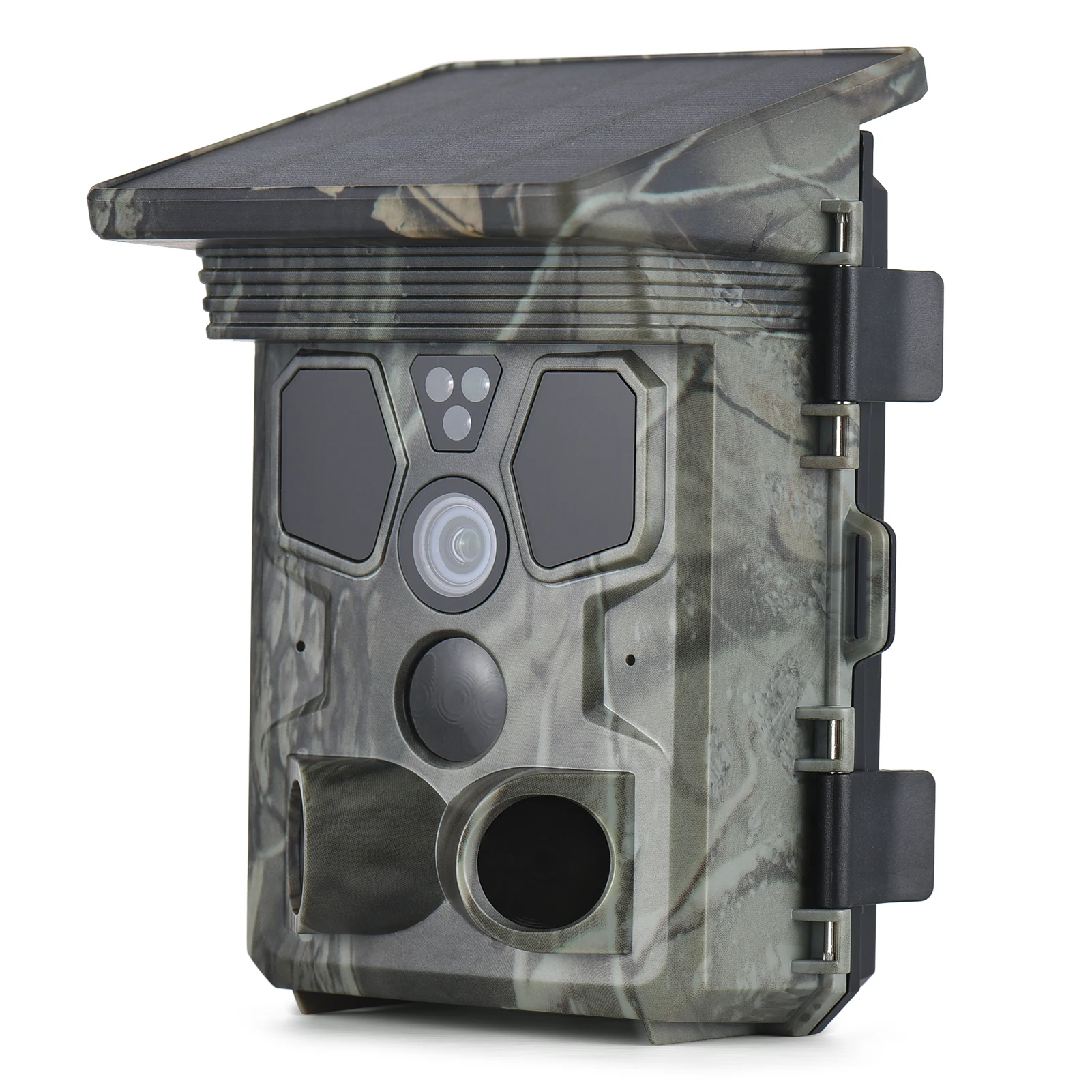 

4K 50MP Trail Camera 120° Detection Angle Game Camera Night Vision IP65 Waterproof Solar Hunting Camera for Wildlife Monitoring