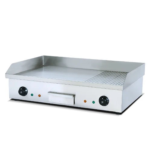 2/3 Flat 1/3 Grooved Electric Griddle