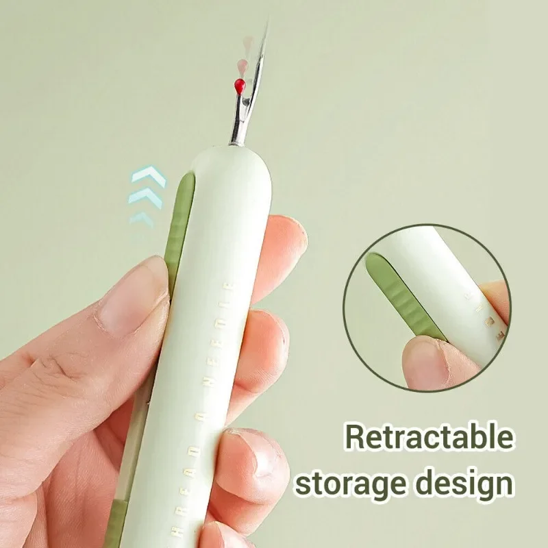 3PCS 2-in-1 Needle Threader Seam Rippers Kit Stitching Remover and Threader DIY Handmade Craft Sewing Tool