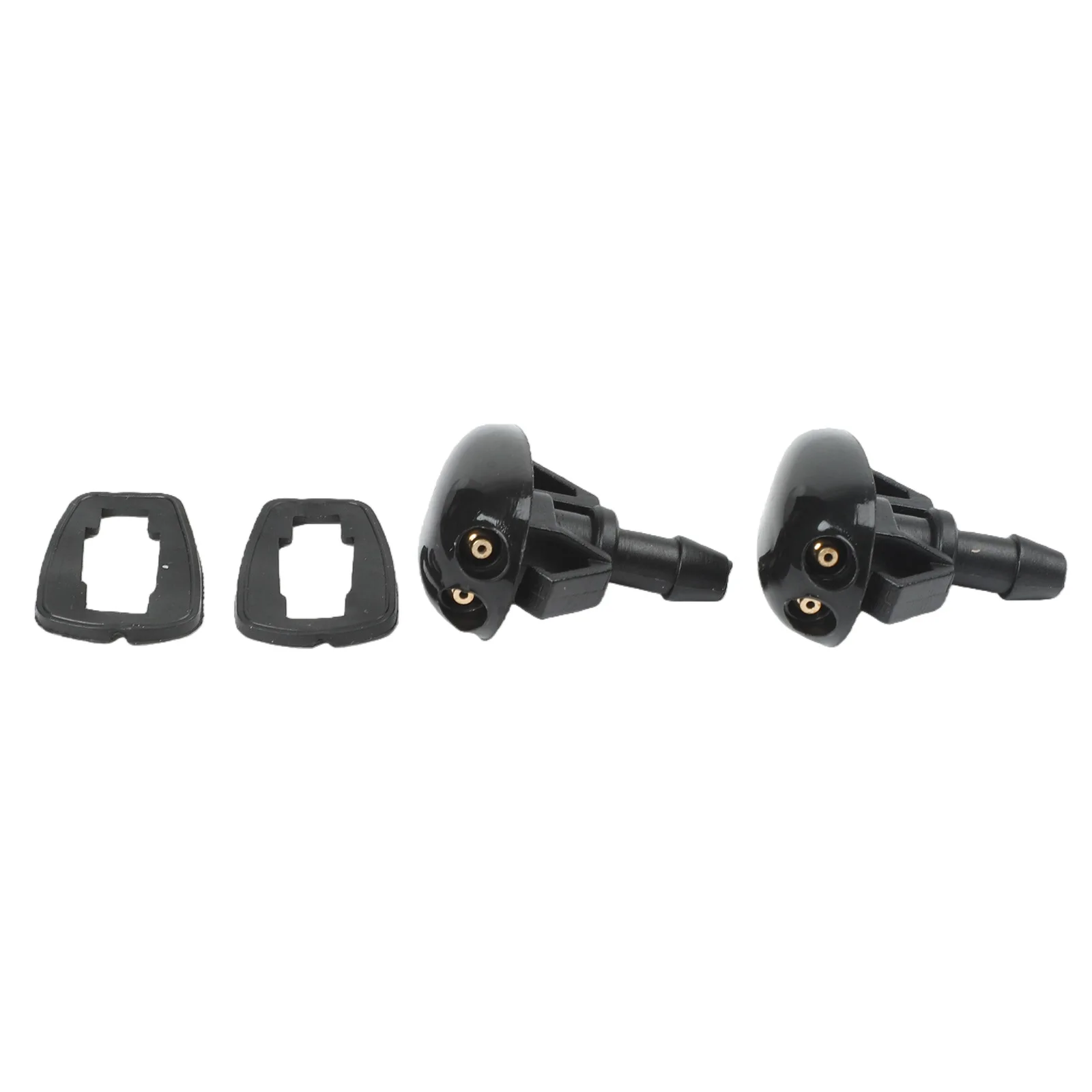 2 * bico lavador de para-brisa dianteiro, para nissan navara d22 d40 captador silvia s14/15 bico jato de água limpador de para-brisa de carro