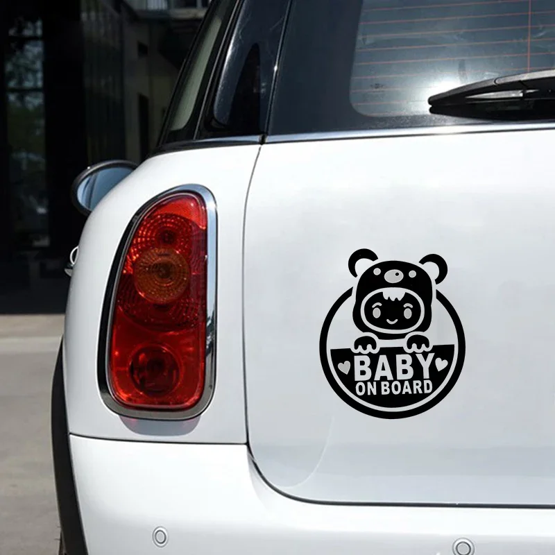 LYKX Funny Baby on Board Car Sticker Reflective Automobiles Motorcycles Exterior Accessories PVC Decals for Bmw Audi Vw view 4