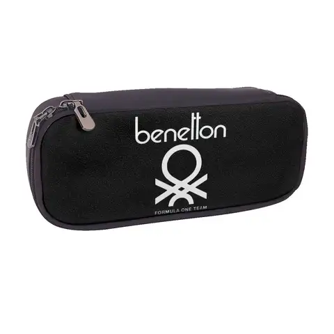 Benetton Formula Team 80s Collection Leather Pencil Case Boy Girl Gifts Pen Box Pencil Bag Stationery Supplies Pen Holder Bag