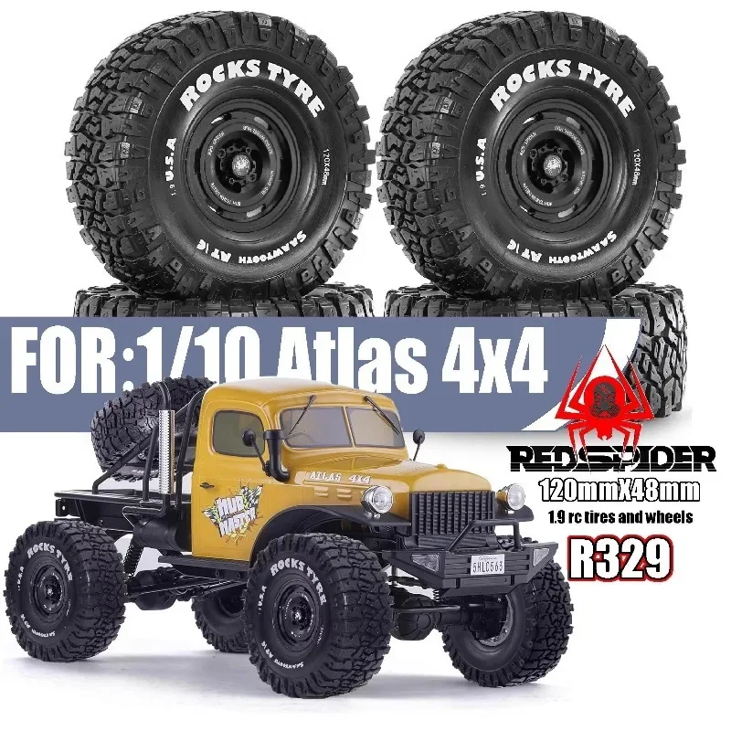 

1.9 inch Crawler Tires and 1.9 Beadlock Wheels Set for Axial SCX10 II III Trxs TRX-4 Redcat Gen8 Gen7 Upgrade
