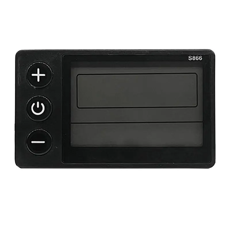 

S866 Controller Panel Dashboard+36V 350W Sine Wave Controller Electric Bike LCD Display for E-Bike Scooter(SM Plug)