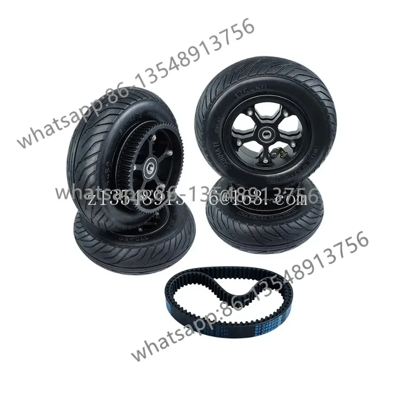 6-Inch 7-inch rubber all-terrain mountain bike wheel kit, off-road DIY scooter wheel modification accessories