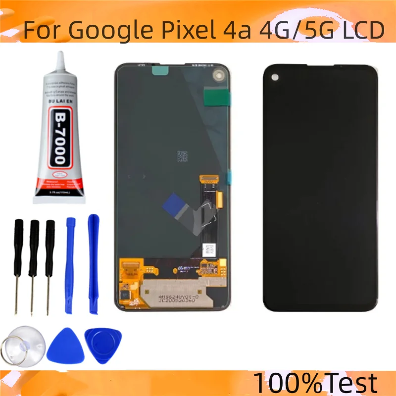 Original For Google Pixel 4a 5G LCD G025J Display Screen Touch Digitized Assembly Replacement For Google Pixel 4a 5G GD1YQ LCD